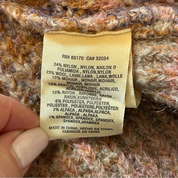 Anthropologie Maeve Wainwright Sweater Mohair Wool Blend Small Petite - Picture 10 of 13